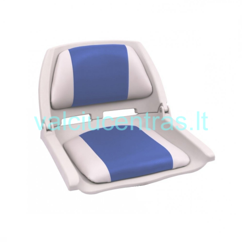 Plastikinė sėdynė su paminkštinimu melyna / pilka